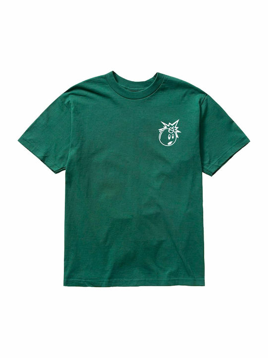 The Hundreds Simple Adam T-shirt Bărbătesc cu Mânecă Scurtă Verde