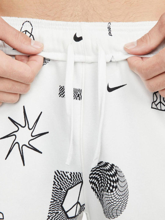 Αθλητική Ανδρική Βερμούδα Dri-Fit Λευκή