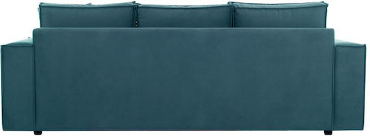 Monaco Ecke Sofa mit Umkehrbarer Winkel Petrol Blau 240x170x86cm