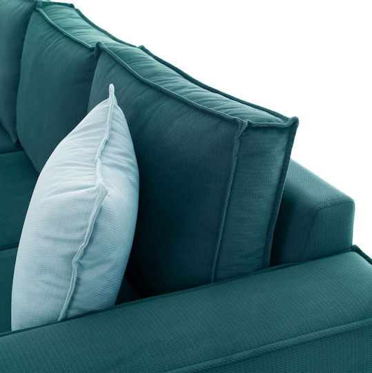 Monaco Ecke Sofa mit Umkehrbarer Winkel Petrol Blau 240x170x86cm