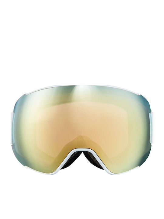 Head Sentinel 5k + Spare Lens Μάσκα Σκι & Snowboard Ενηλίκων Χρυσή με Φακό Καθρέπτη σε Χρυσό Χρώμα