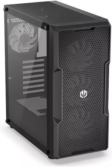 Endorfy Regnum 400 ARGB Gaming Midi Tower Computer Case with Side Window Black