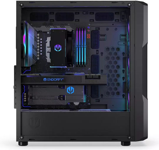 Endorfy Regnum 400 ARGB Gaming Midi Tower Computer Case with Side Window Black