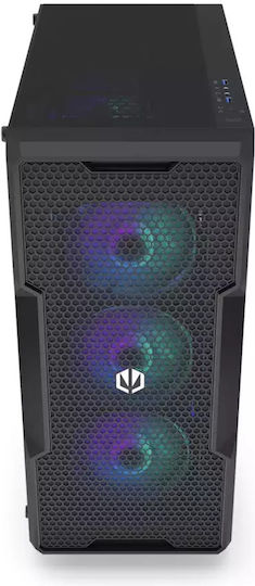 Endorfy Regnum 400 ARGB Gaming Midi Tower Computer Case with Side Window Black