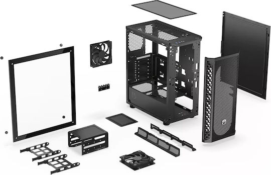 Endorfy Signum 300 Core Gaming Midi Tower Computer Case with Side Window Black