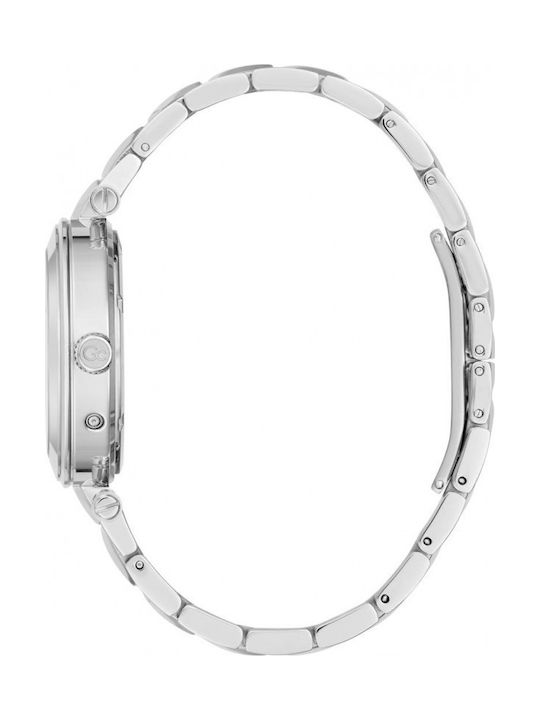 GC Watches Illusion Γυναικείο Ρολόι 36mm Μπαταρίας με Ασημί Μεταλλικό Μπρασελέ