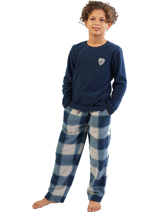 Vienetta Secret Pijama pentru copii De iarnă Fleece Albastru marin 103131 Vienetta Secret Pijama pentru copii De iarnă Fleece Albastru marin 103131