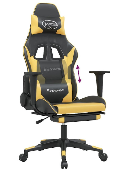 vidaXL 3143701 Gaming Stuhl mit Fußstütze Black / Gold