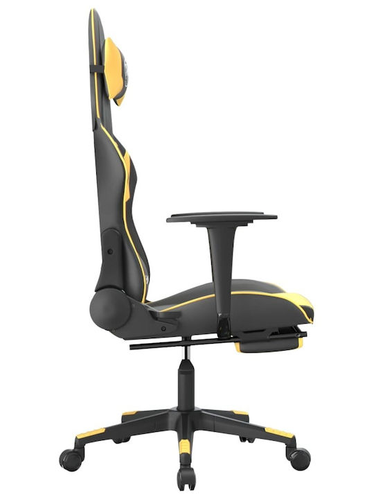 vidaXL 3143701 Gaming Stuhl mit Fußstütze Black / Gold
