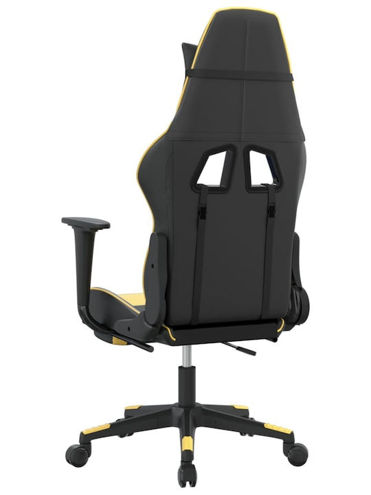 vidaXL 3143701 Gaming Stuhl mit Fußstütze Black / Gold