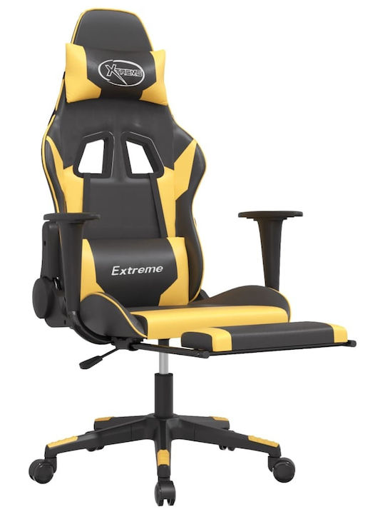 vidaXL 3143701 Gaming Stuhl mit Fußstütze Black / Gold