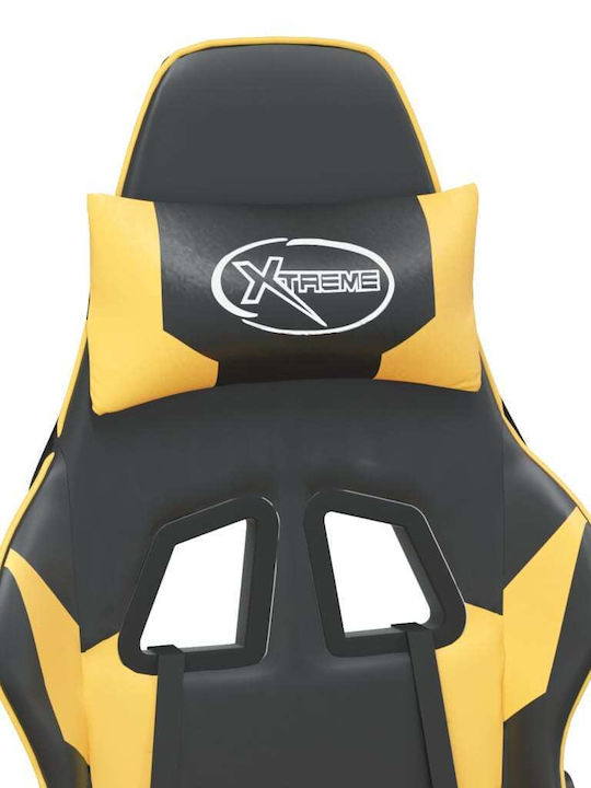 vidaXL 3143701 Gaming Stuhl mit Fußstütze Black / Gold