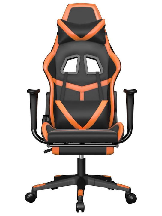 vidaXL 3143682 Геймърски стол с подлакътник Black / Orange