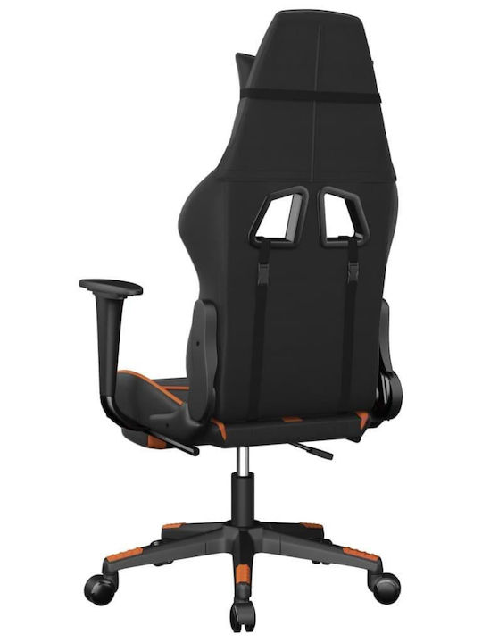 vidaXL 3143682 Геймърски стол с подлакътник Black / Orange