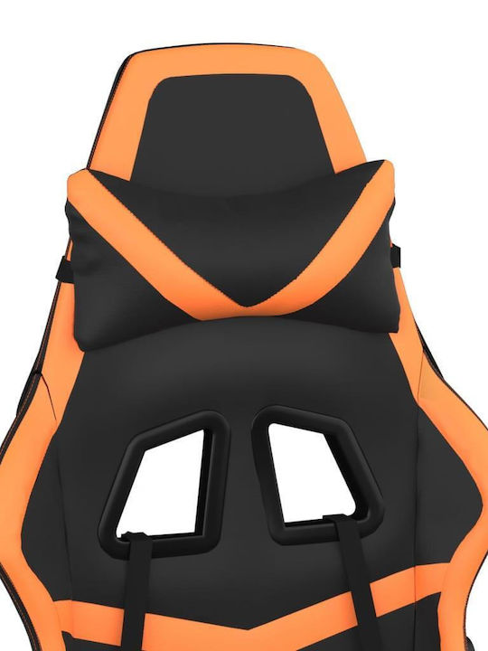 vidaXL 3143682 Геймърски стол с подлакътник Black / Orange