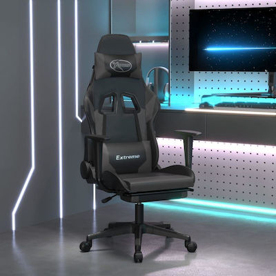 vidaXL 3143703 Gaming Stuhl mit Fußstütze Black / Gray