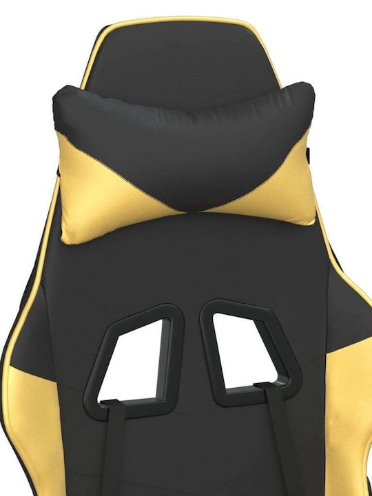 vidaXL 3143655 Gaming Chair with Footrest Black / Gold