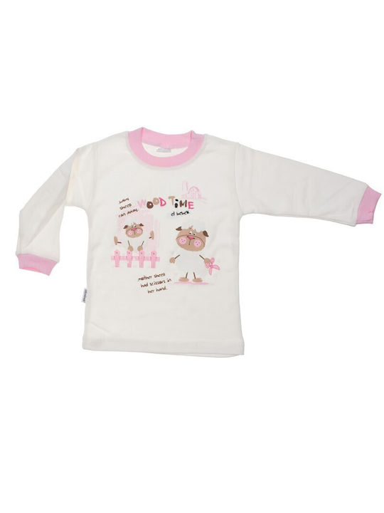 Papillon Kids Kinder Schlafanzug Winter Baumwolle Rosa