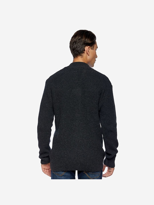 Camaro Men's Knitted Cardigan with Zipper Anthracite