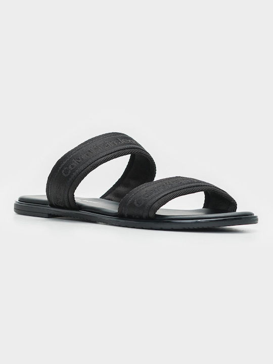 Calvin Klein Women's Flat Sandals in Black Color