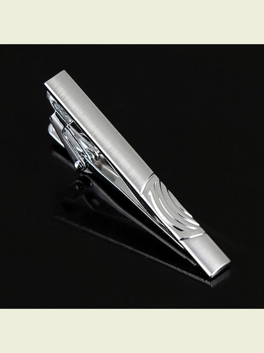 Silver Design Tie Clip 5 cm