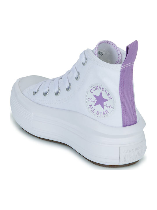 Chuck Taylor All Star Παιδικά Sneakers High Λευκά