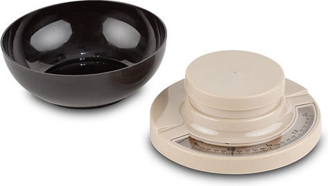 Nava Misty Analoge Küchenwaage mit Eimer bis 2kg Schwarze