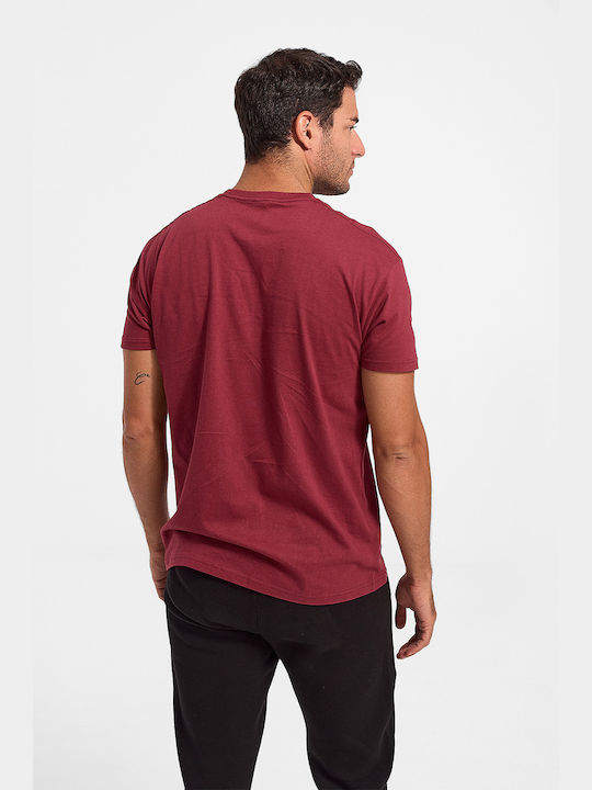 T-shirt Μπορντό