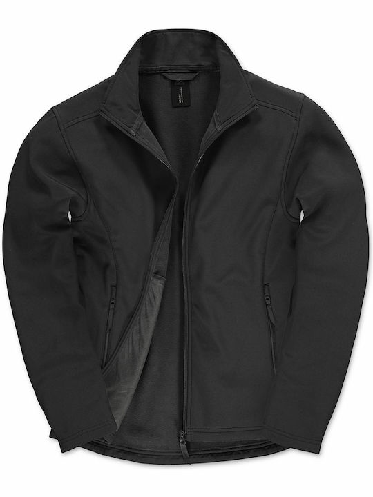 B&C JUI62 Arbeitsjacke Softshell Schwarz