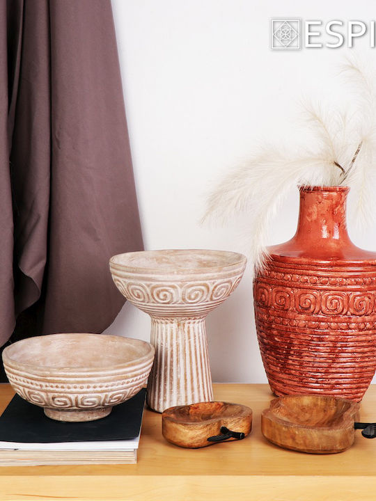 Espiel Terracota Decorative Bowl Brown 23.5cm