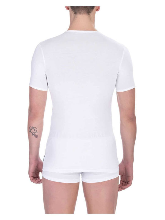 Bikkembergs Men's Short Sleeve Undershirt White