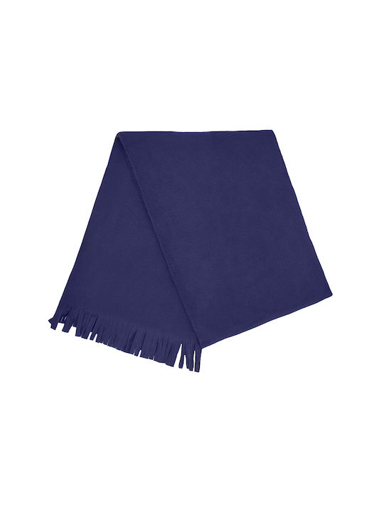 Damen-Fleece-Schal Herren mit Fransen Blau Code 3558