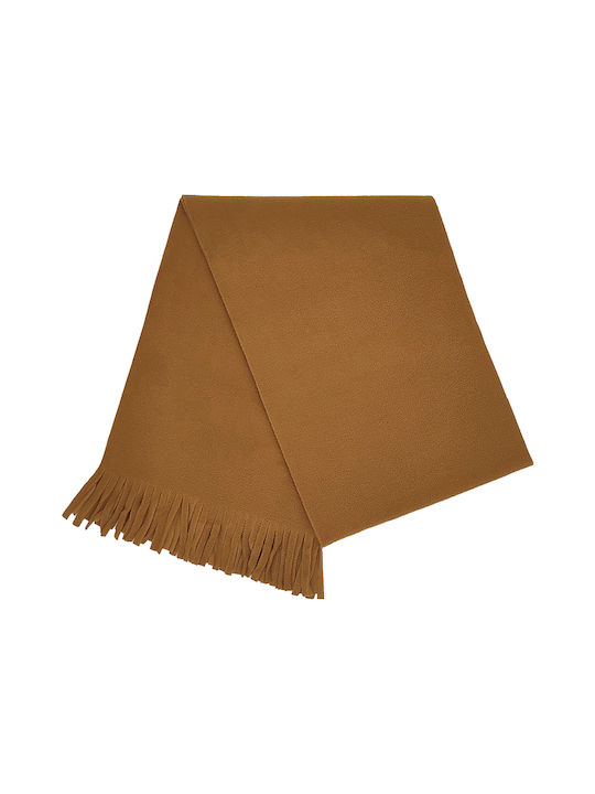 Women's Fleece Scarf Men's with fringes Camel code 3558