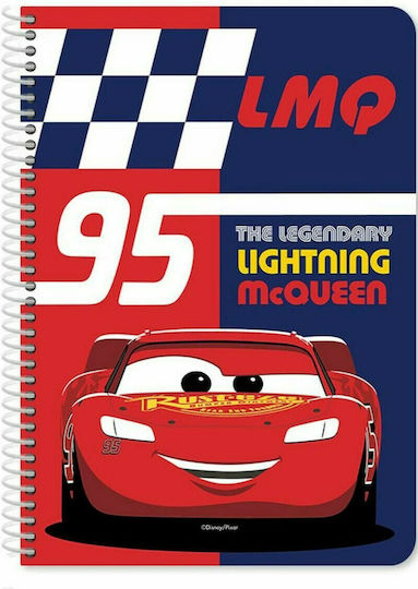 Diakakis Spiral Notebook Ruled B5 60 Sheets 2 Subjects Cars 1pcs (Μiscellaneous Designs/Colors)