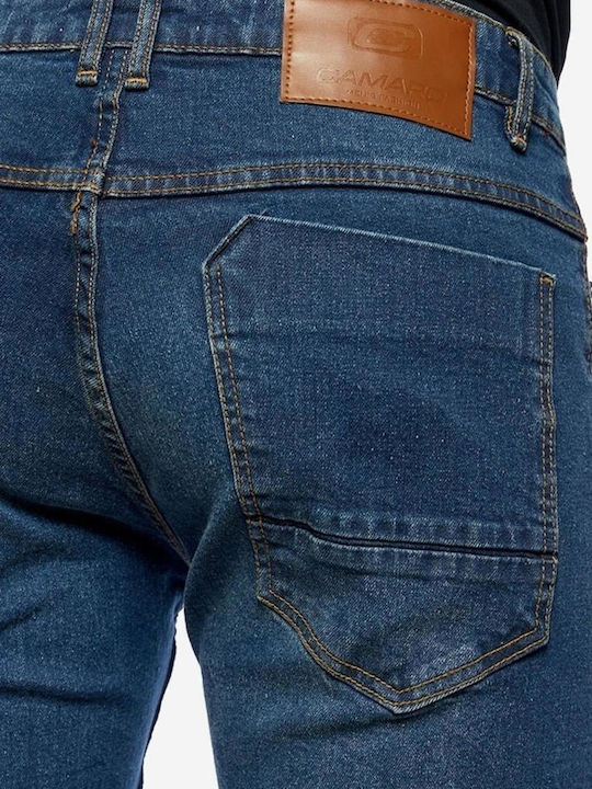 Herren Jeanshose Elastisch Slim Fit Blau