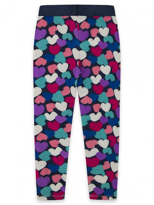 Blue leggings with multicoloured hearts B (22481211)