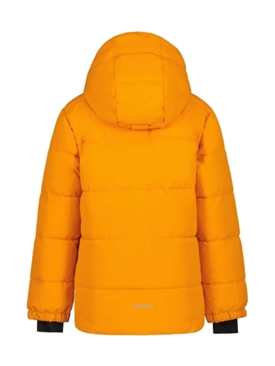 Kinder Sportjacke Kurz mit Kapuze Orange