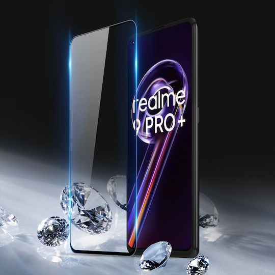 Dux Ducis 9D Закалено стъкло за цялото лице Черен (Realme 9 / 9 Pro+)
