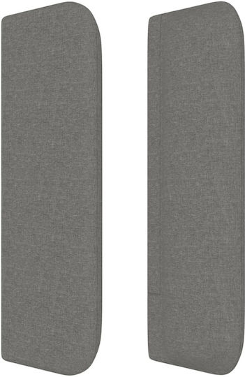 vidaXL Fabric Bed Headboard Dark Gray 103x88cm