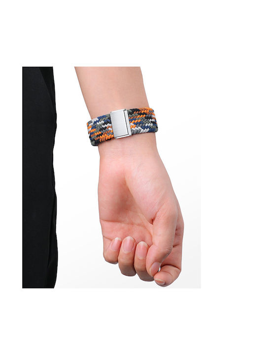 Hurtel Fabric Strap Fabric Braided Black White (Apple Watch 44/45/46mm/Ultra 49mm)