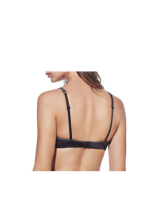 Women's Triple Push Up Bra Selene Sofia - Black