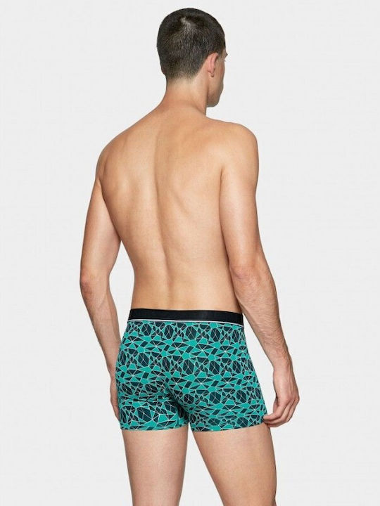 IMPETUS Men's boxers Impetus print green Blue 1270K66