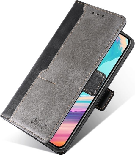 TCL Wallet Piele Black / Gray (TCL 306 / 305 / 30 SE / 30E - TCL 306 / 305 / 30 SE / 30E)
