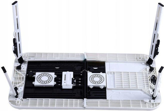 Verk Group Table for Laptop with 2 Fans White (06121)