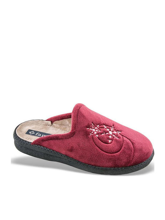 Winter Women's Slippers Burgundy