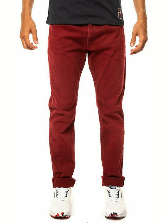 Pepe Jeans Men's Jeans Pants in Slim Fit Red