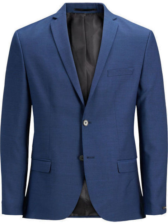 Men's Winter Suit Jacket Slim Fit Medieval Blue