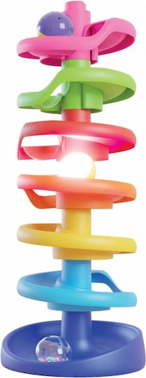 Quercetti Baby Toy Spiral Tower Brightball with Lights for 12++ Months