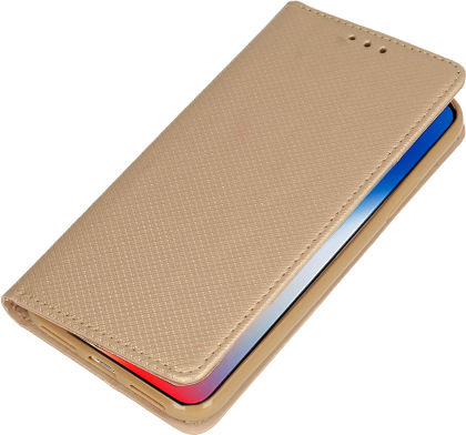 Tel1 Smart Book Δερματίνης Χρυσό (Redmi 9C)