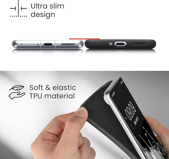 KWmobile Back Cover Silicone 1.3mm Black Matte (Poco C40)